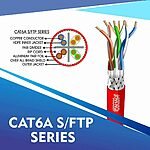 cat6a 23 awg Outdoor 4 twisted pair S/ftp network cable 305-500m