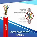 Cat6a u/utp Elevator Flat Cable 23 awgV