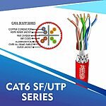 cat6 23 awg 4 twisted pair sf/utp network cable 305-500m