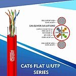 Cat6 f utp Elevator Flat Cable 23 awg 4 pair 305m X