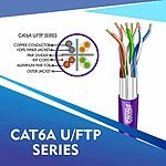 cat6a 23 awg Outdoor 4 twisted pair f/ftp network cable 305-500m