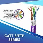 Cat6 u/utp Elevator Flat Cable 23 awg 4 pair 305m