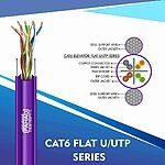 Cat6 f utp Elevator Flat Cable 23 awg 4 pair 305m C