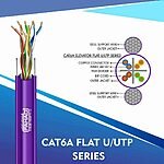 Cat6a f/utp Elevator Flat Cable 23 awg 4 pair 305mE