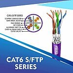 cat6 23 awg 4 twisted pair sftp network cable 305-500m