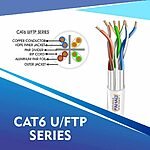 cat6 23 awg 4 twisted pair u/ftp network cable 305-500m