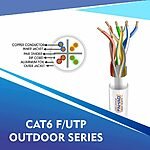 cat6 23 awg Outdoor 4 twisted pair Ftp network cable 305-500m