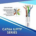 cat6a 23 awg Outdoor 4 twisted pair f/ftp network cable 305-500m