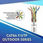 cat6a 23 awg Outdoor 4 twisted pair utp network cable 305-500m