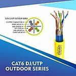 cat6 23 awg Double Jacket 4 twisted pair u/utp network cable 305-500m