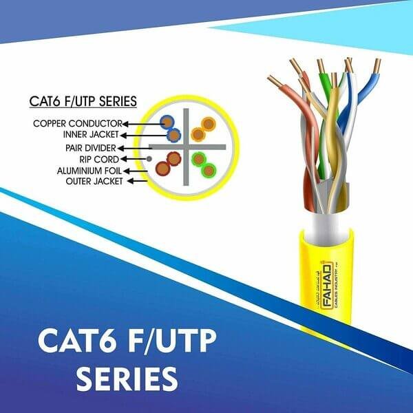 cat6 23 awg Outdoor 4 twisted pair Ftp network cable 305-500m