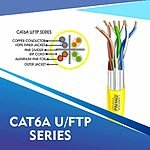 cat6a 23 awg Outdoor 4 twisted pair f/ftp network cable 305-500m