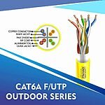 cat6a 23 awg Outdoor 4 twisted pair utp network cable 305-500m