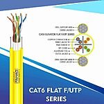 Cat6a u/utp Elevator Flat Cable 23 awgZ