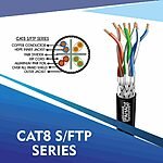 cat8 network cable 23awg 4 Twisted pair S-FTP 305m
