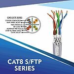 cat8 network cable 23awg 4 Twisted pair S-FTP 305m C
