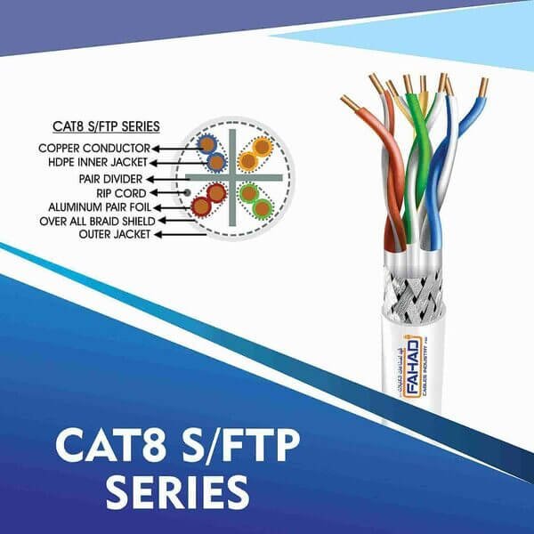 cat8 network cable 23awg 4 Twisted pair S-FTP 305m G