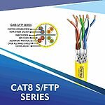cat8 network cable 23awg 4 Twisted pair S-FTP 305m