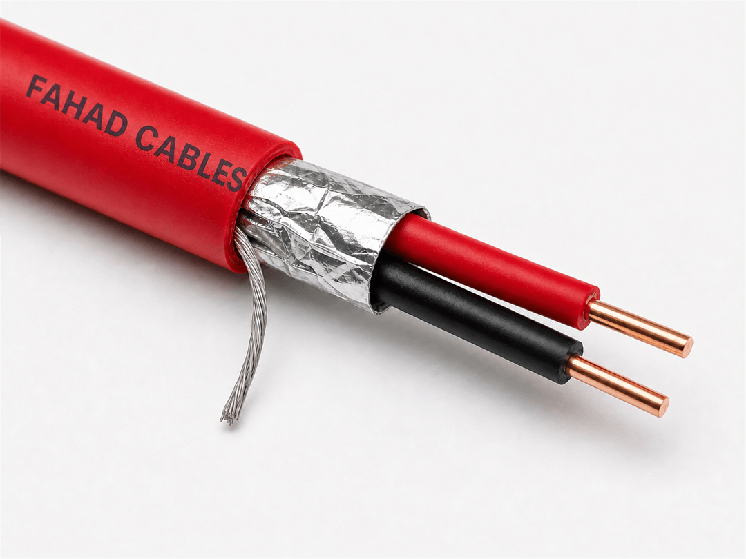 Fire Alarm Cable Manufacturer UAE | 2 Core & 4 Core | Fahad Cables